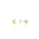 Brinco Meia Lua Ouro Amarelo