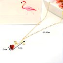 Colar Botão de Rosa Ouro Amarelo 18K