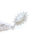 Brinco Luna Cristal Ouro Branco