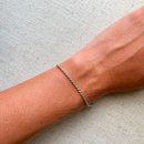 Pulseira Cordão Baiano Ouro Branco