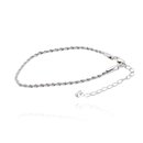 Pulseira Cordão Baiano Ouro Branco