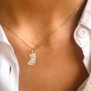 Colar Meu Lindo Gato Ouro Amarelo 18K