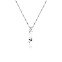 Colar Figa Cravejado Ouro Branco