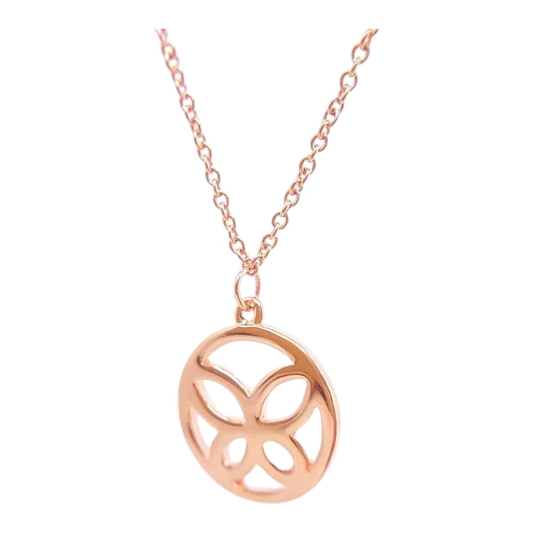 Colar Butterfly Ouro Rose