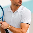 Pulseira Safra Gold Oração Pai Nosso em Aço