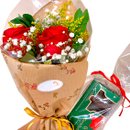Buquê Rosas com Chocolate Mimo Surpreender