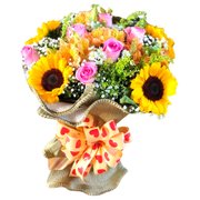 Buque Luxo Mix de Flores
