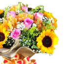 Buque Luxo Mix de Flores