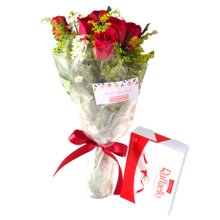 Rosas com Bombom Raffaello