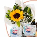 Café da Manhã Zero Lactose com Arranjo Floral