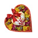 Cesta Coração Almofada e Bombons