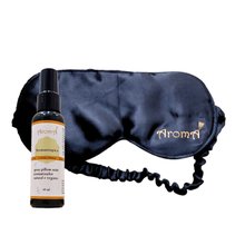 Kit Durma Bem Spray Pillow Mist Máscara de Cetim Aromá