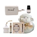 Kit Nascimento Maternidade Menina Aromá Cesto Carnaúba