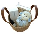 Kit Nascimento Maternidade Menino Aromá Cesto Carnaúba