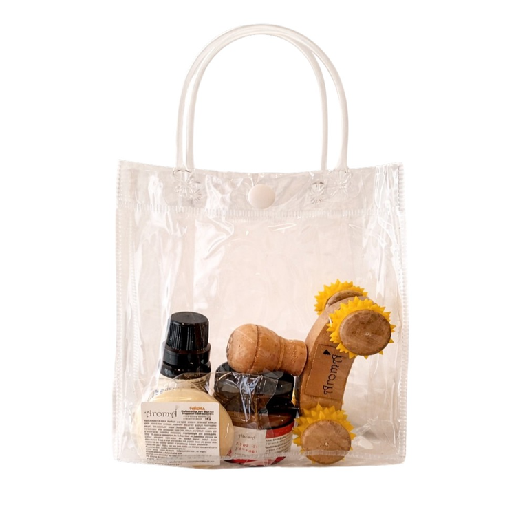 Kit Spa Aromá 5 Peças com Sacola Transparente