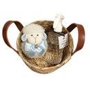 Kit Nascimento Menino Aromá c/ Cesto Carnaúba 3 itens