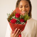 Arranjo Médio de Rosas Vermelhas
