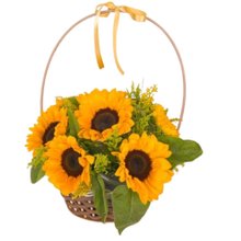 Cesta Premium de Girassóis