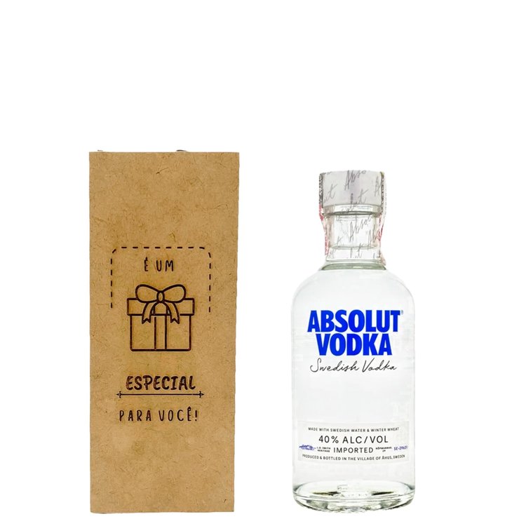 Kit Presente Vodka Absolut 200ml