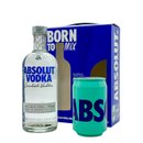 Kit Vodka Absolut Tradicional 750ml + Copo 420ml