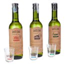 Kit Cachaça Santo Grau Clássicas 375ml + 3 Copos