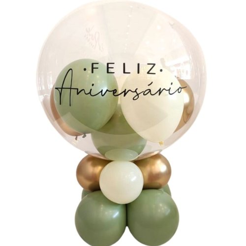 Balão decorado - Feliz Aniversário