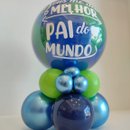 Balão de Mesa Melhor Pai do Mundo Dia dos Pais