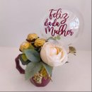 Caneca com Flor - Dia da Mulher